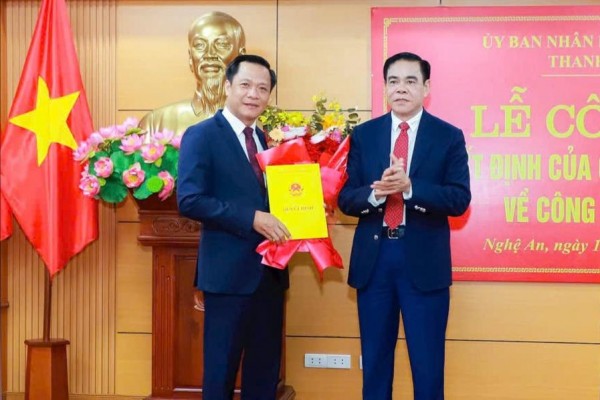 Nghệ An công bố quyết định điều động, bổ nhiệm Chánh Thanh tra tỉnh